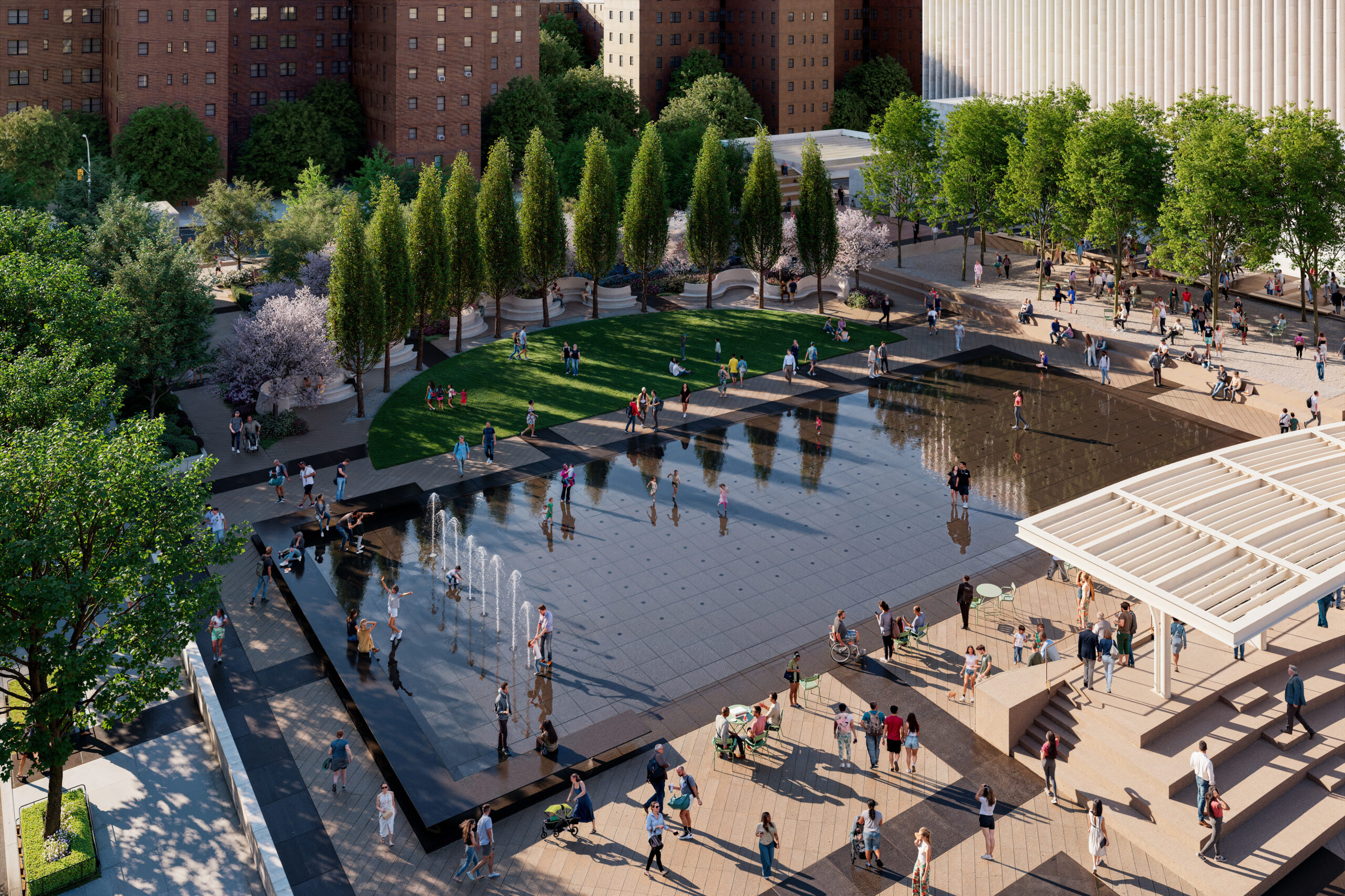 4_Aerial view looking west. Rendering by Brooklyn Digital Foundry