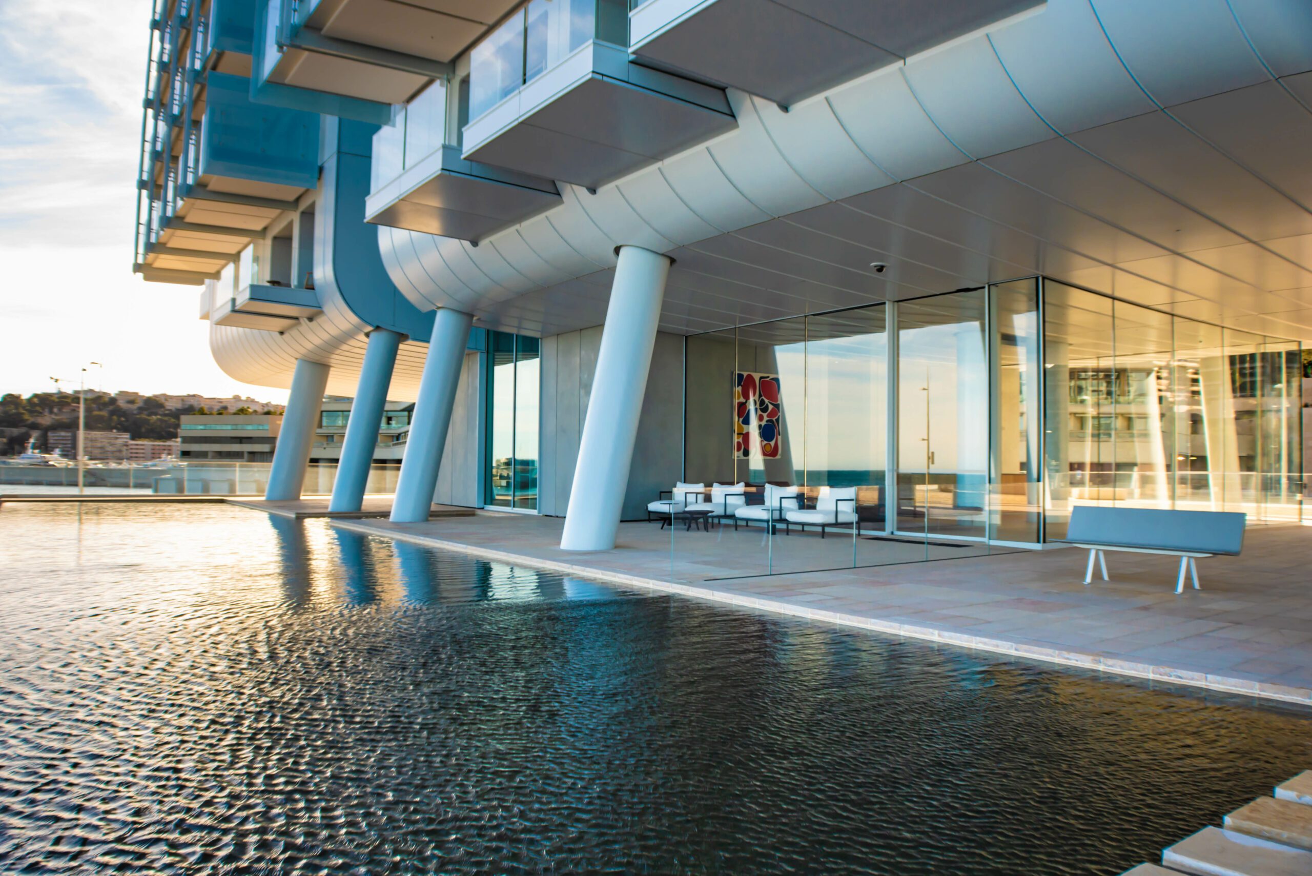 Le Renzo, an ultra-luxury waterfront residence, Mareterra new eco-district, design comes in part from ships, Monte Carlo, Monaco